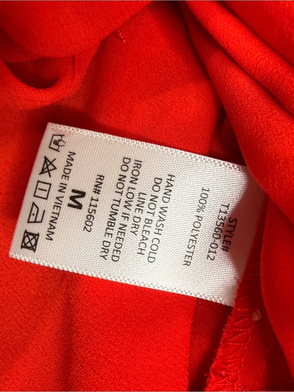 Lush Red Twist-Knot Spaghetti Strap Cami Size Medium - Picture 5 of 6
